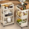 Multi Tier Storage Rack Narrow Corner Kitchen Trolley Organizer Mobile Storage Cart For Home And Of 0