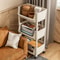 Multi Tier Storage Rack Narrow Corner Kitchen Trolley Organizer Mobile Storage Cart For Home And Of 2