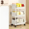 Multi Tier Storage Rack Narrow Corner Kitchen Trolley Organizer Mobile Storage Cart For Home And Of 6