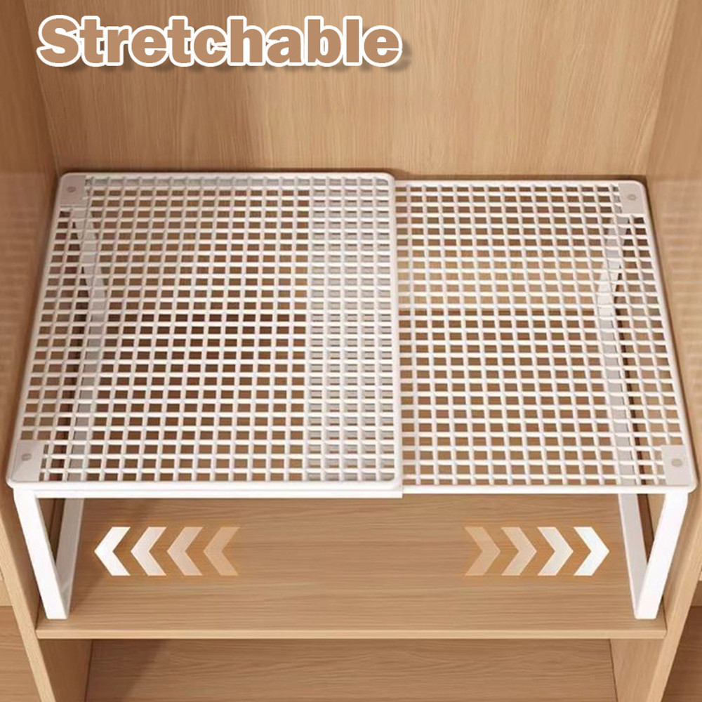 Stackable Shoe Cabinet Largecapacity Wardrobe Organizer Scalable Layered Partition Board Shelf 0