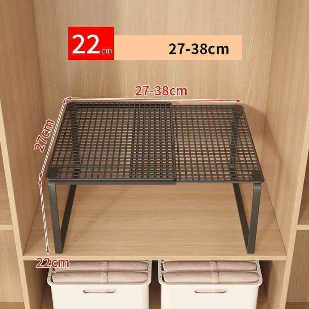 Stackable Shoe Cabinet Largecapacity Wardrobe Organizer Scalable Layered Partition Board Shelf 8