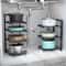 Adjustable Kitchen Storage Shelves Multi Layer Cabinets Pot Racks Sink Organizers Space Saving And 1