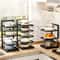 Adjustable Kitchen Storage Shelves Multi Layer Cabinets Pot Racks Sink Organizers Space Saving And 4