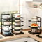 Adjustable Kitchen Storage Shelves Multi Layer Cabinets Pot Racks Sink Organizers Space Saving And 4