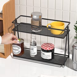 cup holder, double-layer tea room, desktop storage rack for water cups