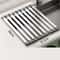 Stainless Steel Kitchen Sink Drain Rack Foldable Retractable Drain Basket Sink Bowl And Dish Storag 5