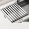 Stainless Steel Kitchen Sink Drain Rack Foldable Retractable Drain Basket Sink Bowl And Dish Storag 4