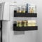 Magnetic Storage Rack PunchFree Refrigerator Basket Kitchen Seasoning Jar Holder Bathroom Shelf Org 1