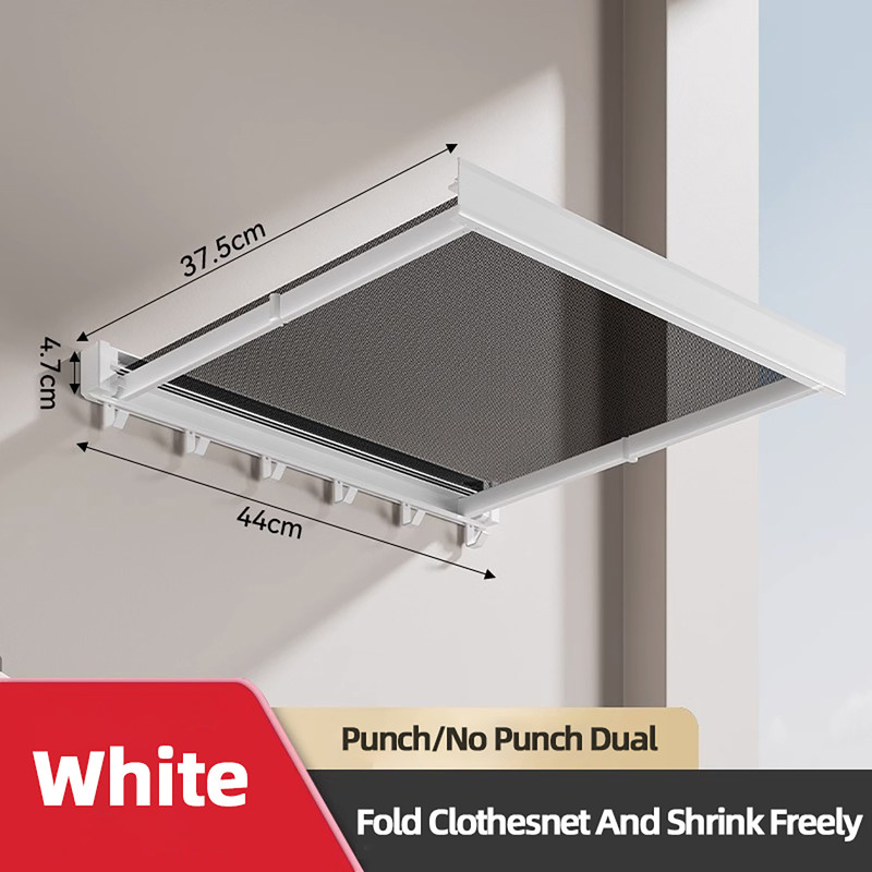 Foldable Clothes and Hat Rack with Hooks, Space-saving Storage Solution for Bathroom and Balcony