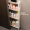 Behind The Door Storage Cabinet, Multi-layer Kitchen Storage Rack, Narrow Space Saving Trolley Cabinet for Bathroom