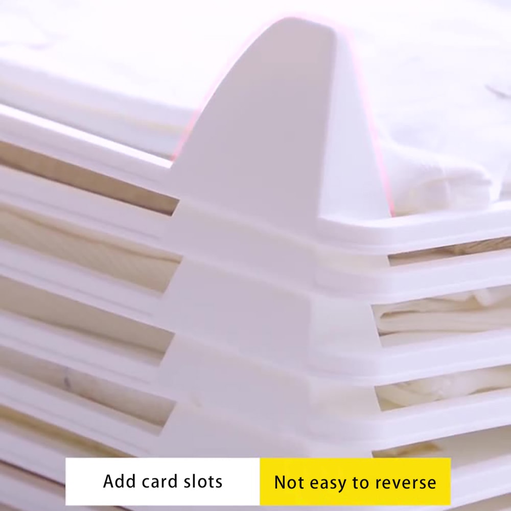 Layered Folding Clothes Storage Board, T-Shirt Organizer Rack for Home Wardrobe, Pants Short Sleeve Classification Stack