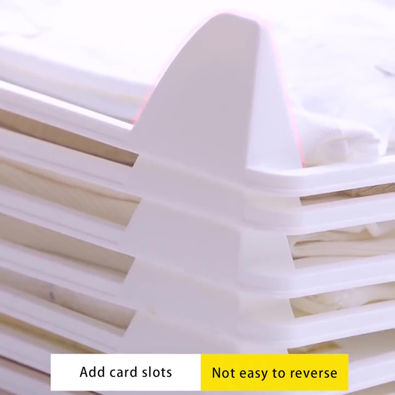 Layered Folding Clothes Storage Board, T-Shirt Organizer Rack for Home Wardrobe, Pants Short Sleeve Classification Stack