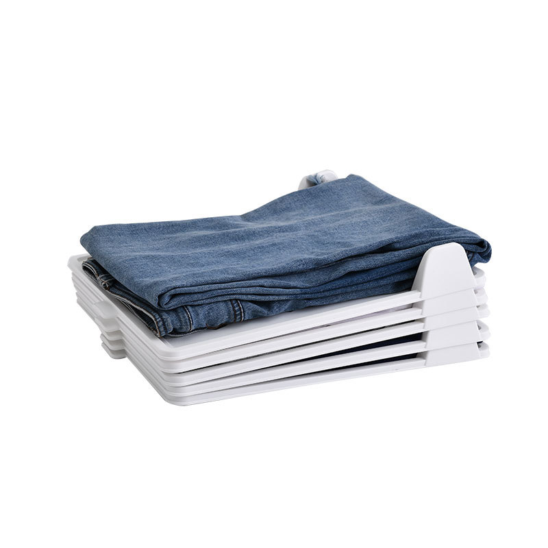 Layered Folding Clothes Storage Board, T-Shirt Organizer Rack for Home Wardrobe, Pants Short Sleeve Classification Stack