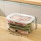 Material Bacon Meat Frozen Preservation Box Sealed Transparent Storage Box Household Refrigerator S 6