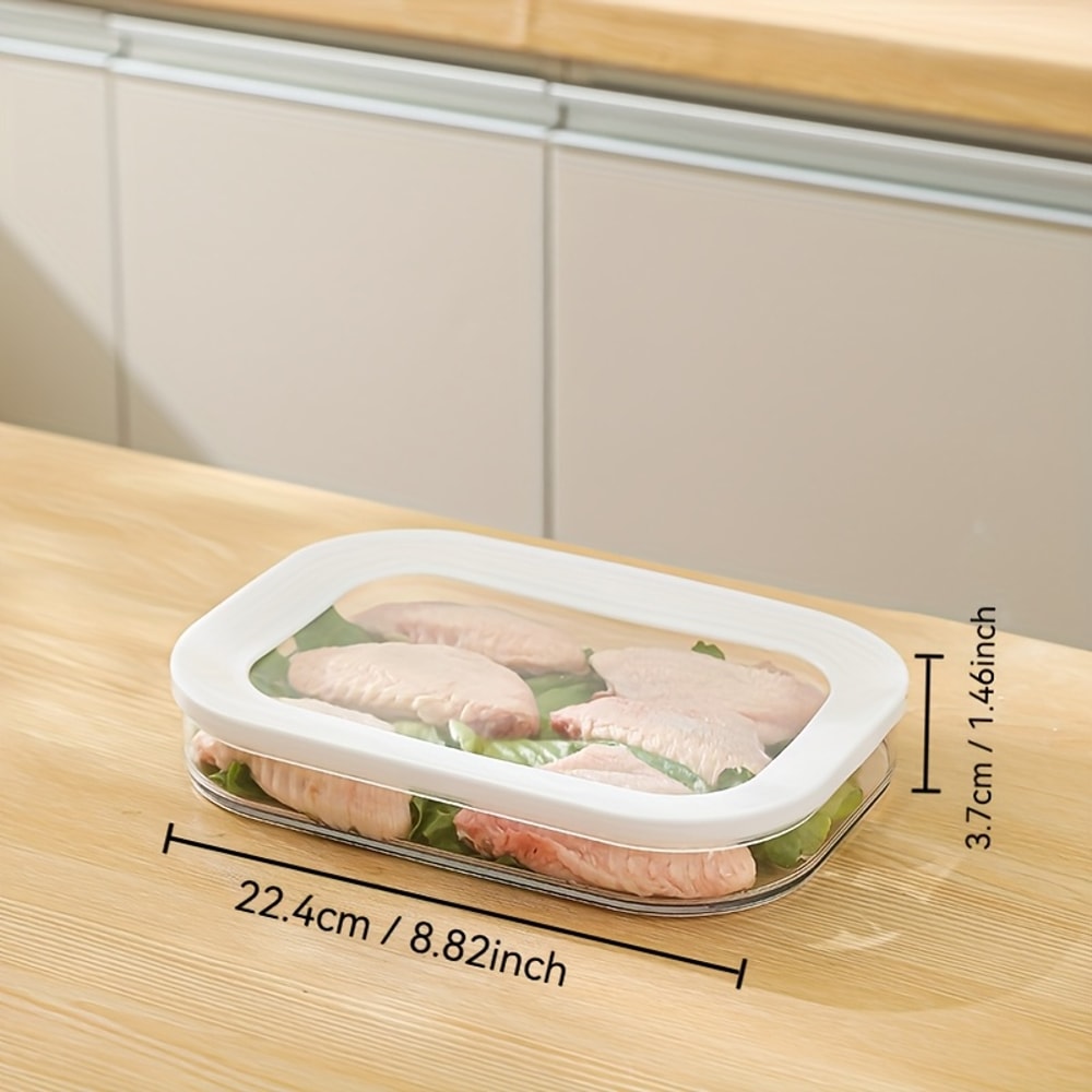 Material Bacon Meat Frozen Preservation Box Sealed Transparent Storage Box Household Refrigerator S 7