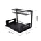 Draw out Cabinet Organizer, Slide Out Sink Rack, 2 layer Cabinet Storage Rack, Pull Out Shelf for Kitchen and Bathroom