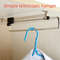 Pull Out Clothes Storage Rod Adjustable Foldable Hanging Rail Space Saving Organizer For Wardrobes 3