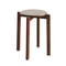 Dining Table Stool, Modern Simple Square Round Rubber Wood, Household Solid Wood Living Room Dining Room Stackable Seat