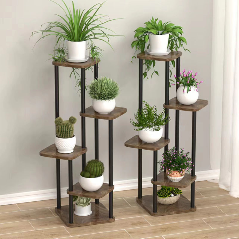 Plant Stand Stand For Flowers Wooden Storage Shelf Indoor Display Stand Multiple Flower Pot Rack 4 1