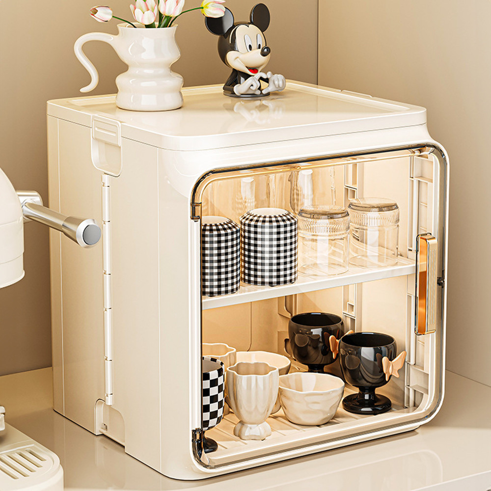 Water Cup Storage Rack Desktop Coffee Mug Organizer Household Dust Proof Tea Cup Holder Drip Cup Ho 1