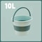 Folding Portable Silicone Bucket With Cover Car Wash Fishing Tool Outdoor Camping Household Supplie 8