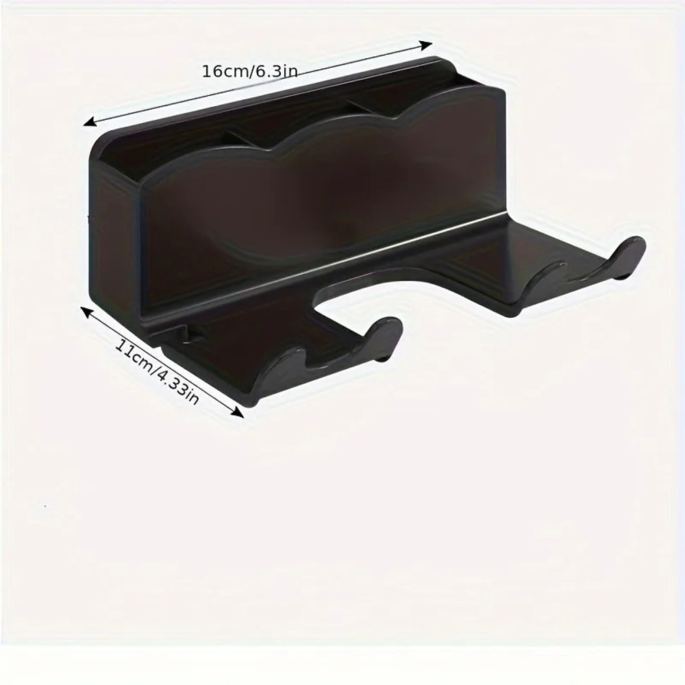 1pc Hair Dryer Storage Rack, Bathroom Air Duct Storage, Non Perforated Bathroom Wall Mounted Bracket, Hair Dryer Rack