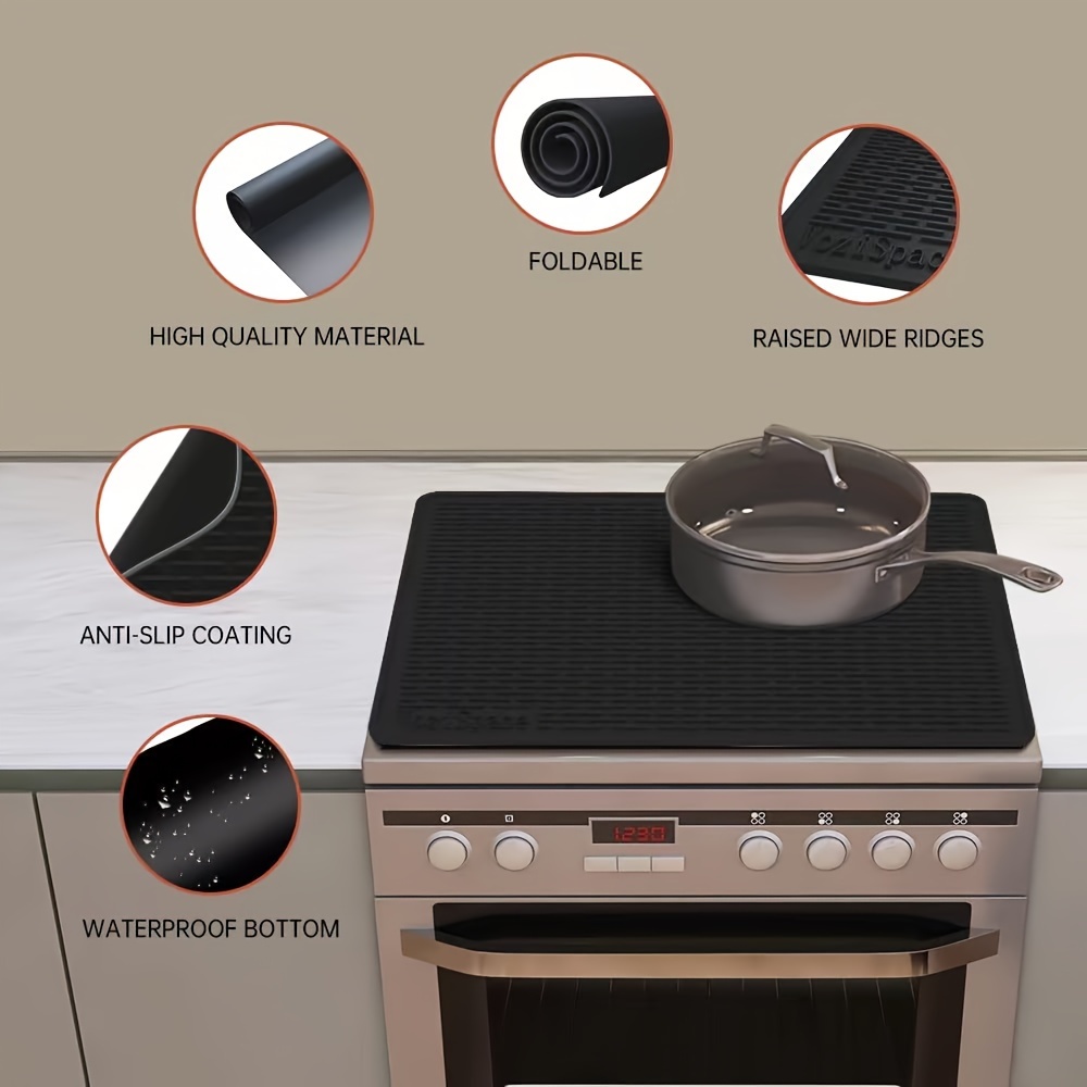 Silicone Electric Stove Top Cover Mat HeatResistant Glass Stove Cover NonSlip Mat Ceramic Stove Top 3