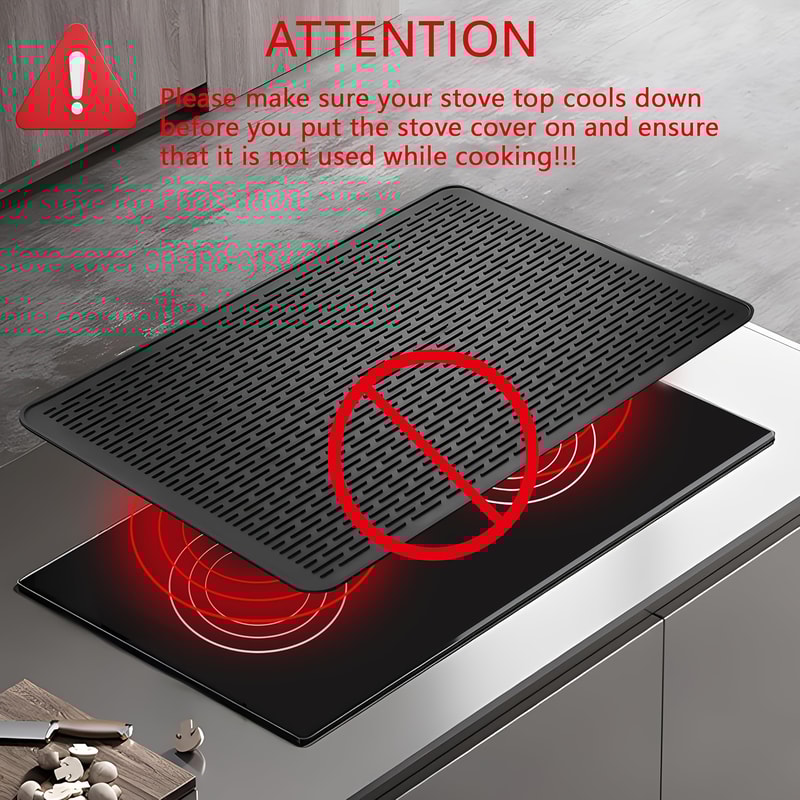 Silicone Electric Stove Top Cover Mat HeatResistant Glass Stove Cover NonSlip Mat Ceramic Stove Top 4