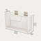 Punchfree Kitchen Cabinet Door Storage Box Iron Rack Wallmounted Plastic Wrap Rack For Refrigerator 5