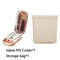 Newest Pill Cutter Storage Box, Portable Drug Tablet Divider, Dustproof Medicine Organizer, Crusher