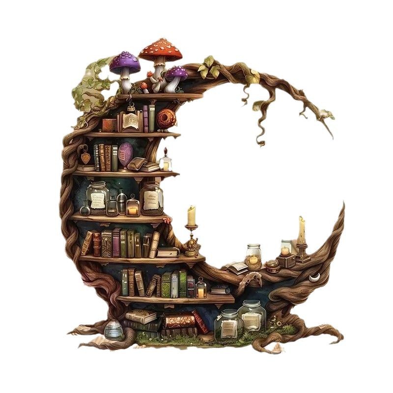 Crescent Shaped Acrylic Desktop Bookshelf Decorative Book Shelf For Home And Office Ideal For Book 0