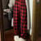Fashion Warm Plush Pants Cashmere Thick Plaid Ladies Winter Casual Loose Widelegged Pants For Stree 7