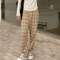 Fashion Warm Plush Pants Cashmere Thick Plaid Ladies Winter Casual Loose Widelegged Pants For Stree 14