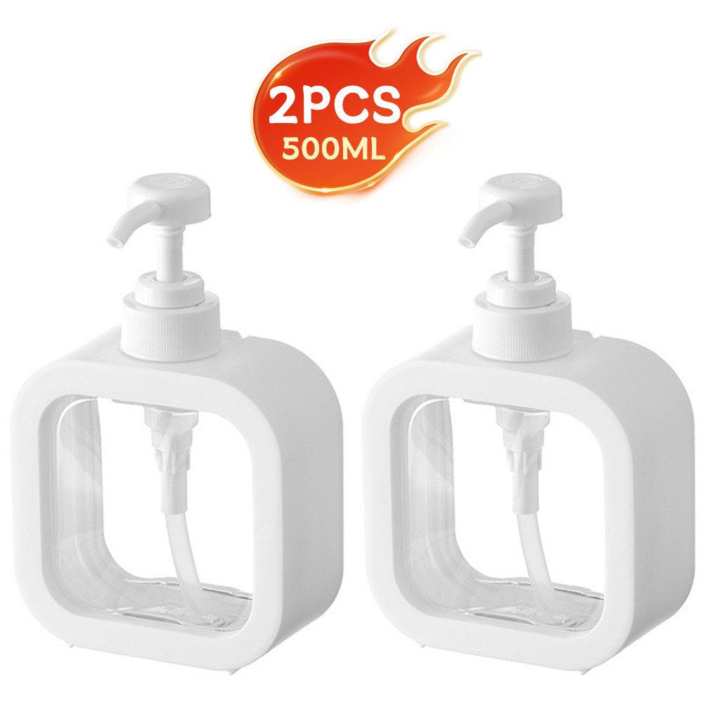 LargeCapacity Soap Dispenser Bottle Transparent Plastic Press Bottle Ideal For Travel Kitchen Bathr 8