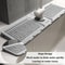 Faucet Mat for Kitchen Sink, Fast Drying Silicone Draining Tray, Stone Sink Accessories for Countertop, Drain Rack