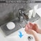 Faucet Mat for Kitchen Sink, Fast Drying Silicone Draining Tray, Stone Sink Accessories for Countertop, Drain Rack