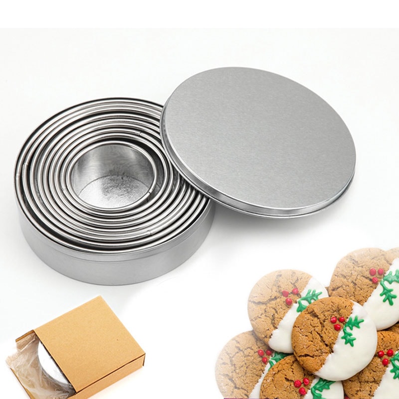 Stainless Steel Mousse Ring Circular Cake Cutter Biscuit Baking Molds Tool For Kitchen Accessories 4