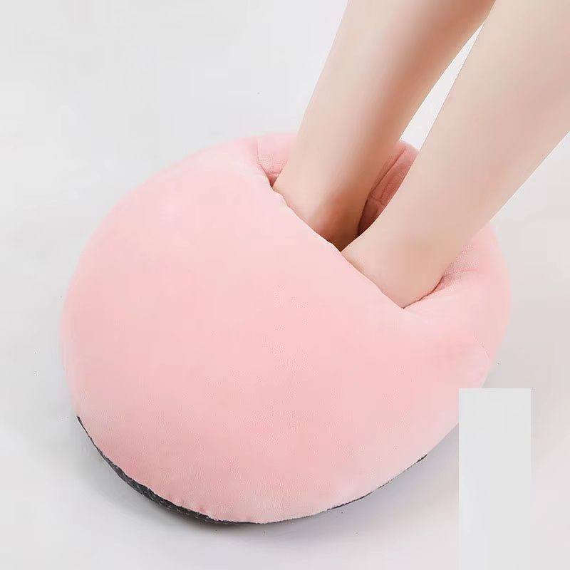 USB Electric Foot Warmer Under Desk Heating Pad Plush Flannel Leg Heater For Winter Cozy Under Desk