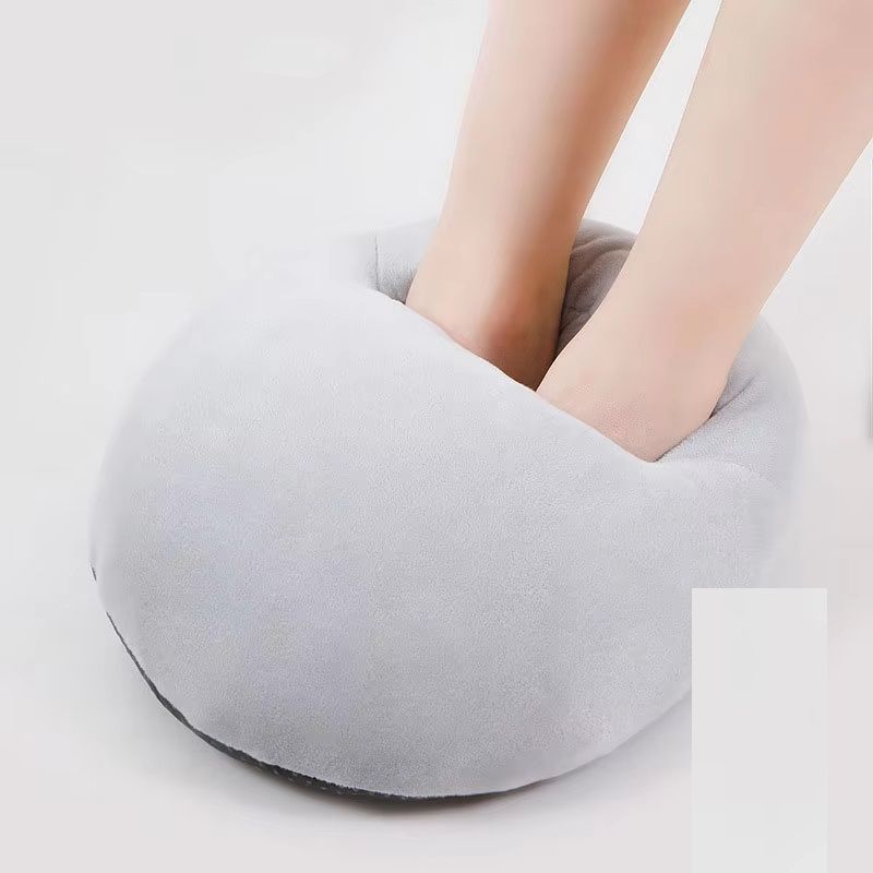 USB Electric Foot Warmer Under Desk Heating Pad Plush Flannel Leg Heater For Winter Cozy Under Desk