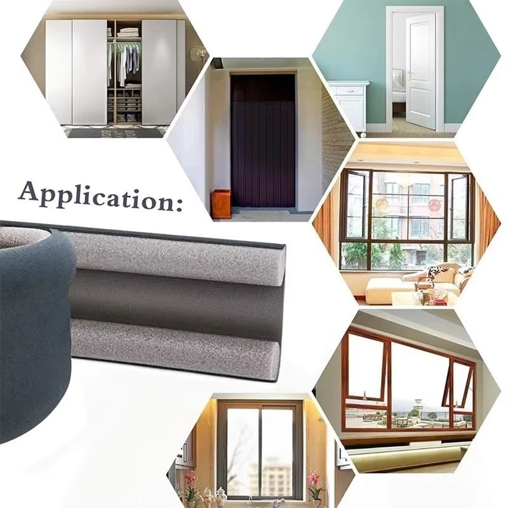 Door Sealing Strip, Heat Preservation, Soundproof Bottom Seal, Dustproof Window Gap, Windshield Strip