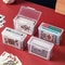 Clear Plastic Storage Box, Multipurpose Organizer for Business, Game, and Credit Card Holder Case