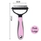 Pet Deshedding Brush Double Sided Grooming Tool Shedding And Dematting Stainless Steel Dog Comb For 9