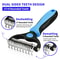 Pet Deshedding Brush Double Sided Grooming Tool Shedding And Dematting Stainless Steel Dog Comb For 2