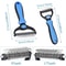 Pet Deshedding Brush Double Sided Grooming Tool Shedding And Dematting Stainless Steel Dog Comb For 3
