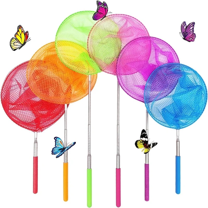 Telescopic Handheld Cage Net Summer Butterfly Catching Net Insect Catcher Lake River Fishing Tackle 3