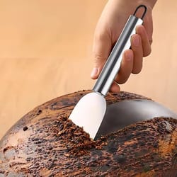 heavy-duty metal scraper for stubborn stain and frost removal, shovel for freezer stovetop and floor cleaning