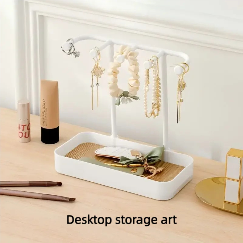 Fashion Jewelry Display Rack For Earrings Necklaces Rings Bracelets Black And White Jewelry Storage 2