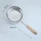 Stainless Steel Skimmer Wooden Handle Fine Mesh Perforated Filter Kitchen Tool For Hot Pot And Grea 7