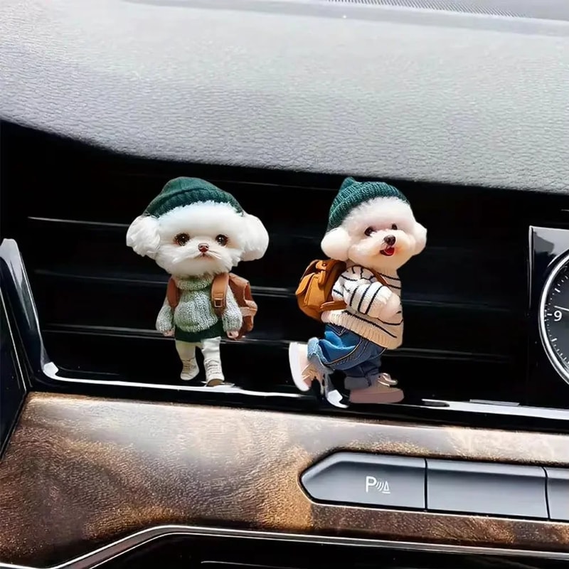 Hoodie Kitten Ventilating Clip Car Decoration LongLasting Fragrance Aromatherapy Acrylic Accessorie 1