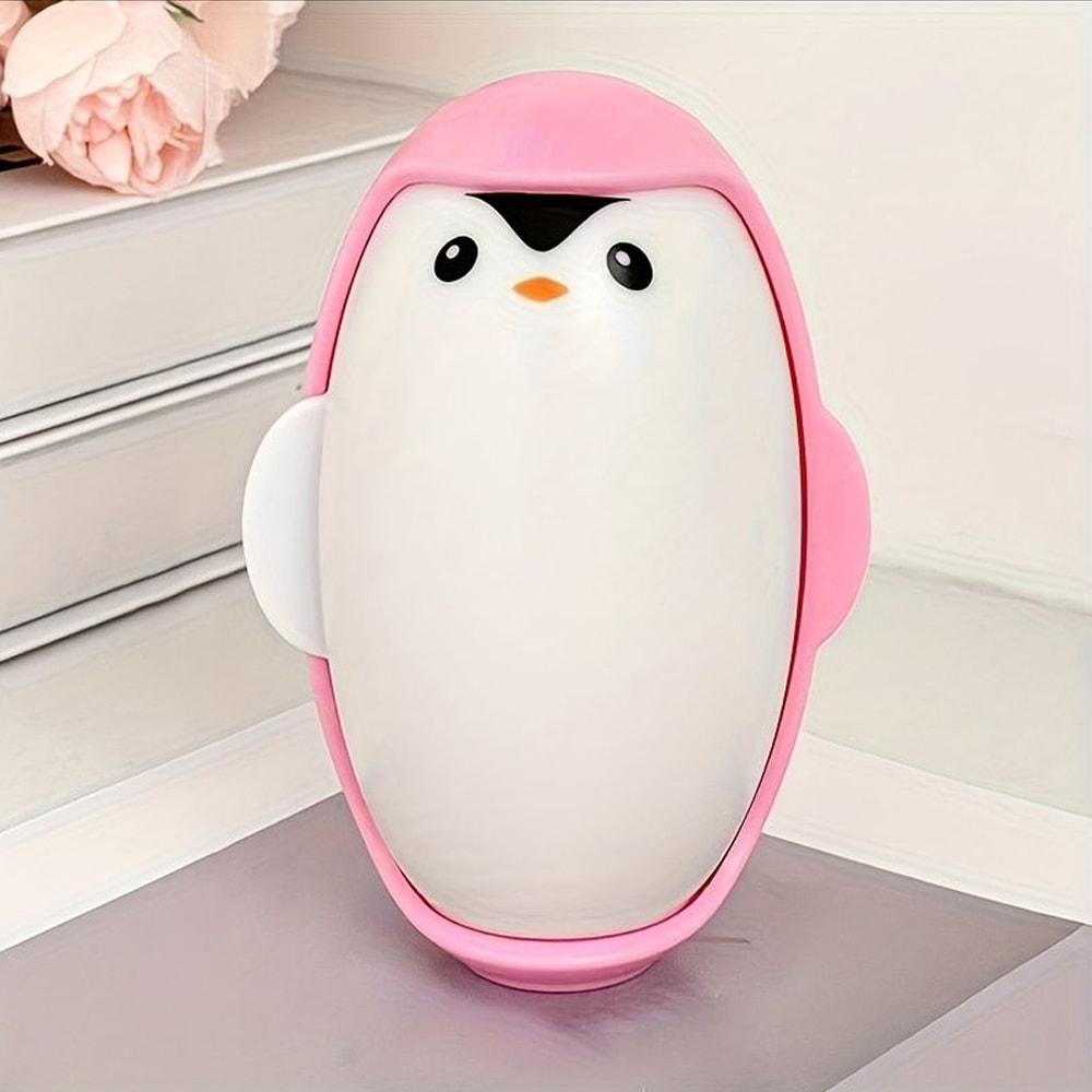 Cute Penguin Reusable Pet Hair Remover Roller Washable Strong Adhesion For Cat Dog Fur Portable Lin 6